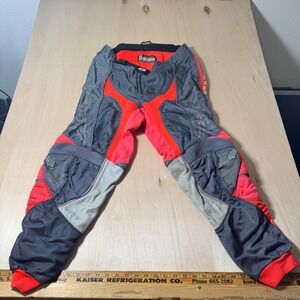 Fox Racing 360 Motocross MX Off Road Riding Pants Mens Size 36 Gray / Orange